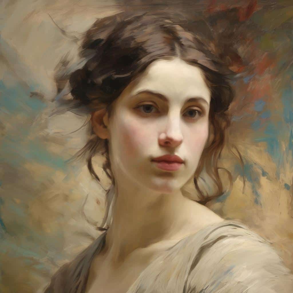 Συναισθηματική πορτραίτο γυναίκας, τέχνη και πολιτική κοινωνία, σύγχρονη ζωγραφική, έκφραση και δημιουργικότητα.